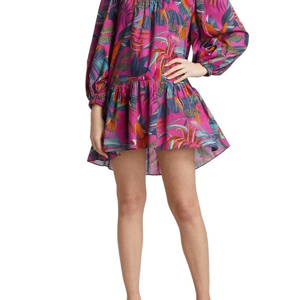 Farm Rio Rainbow Macaw Minidress / Size M / NWT - Picture 4 of 10
